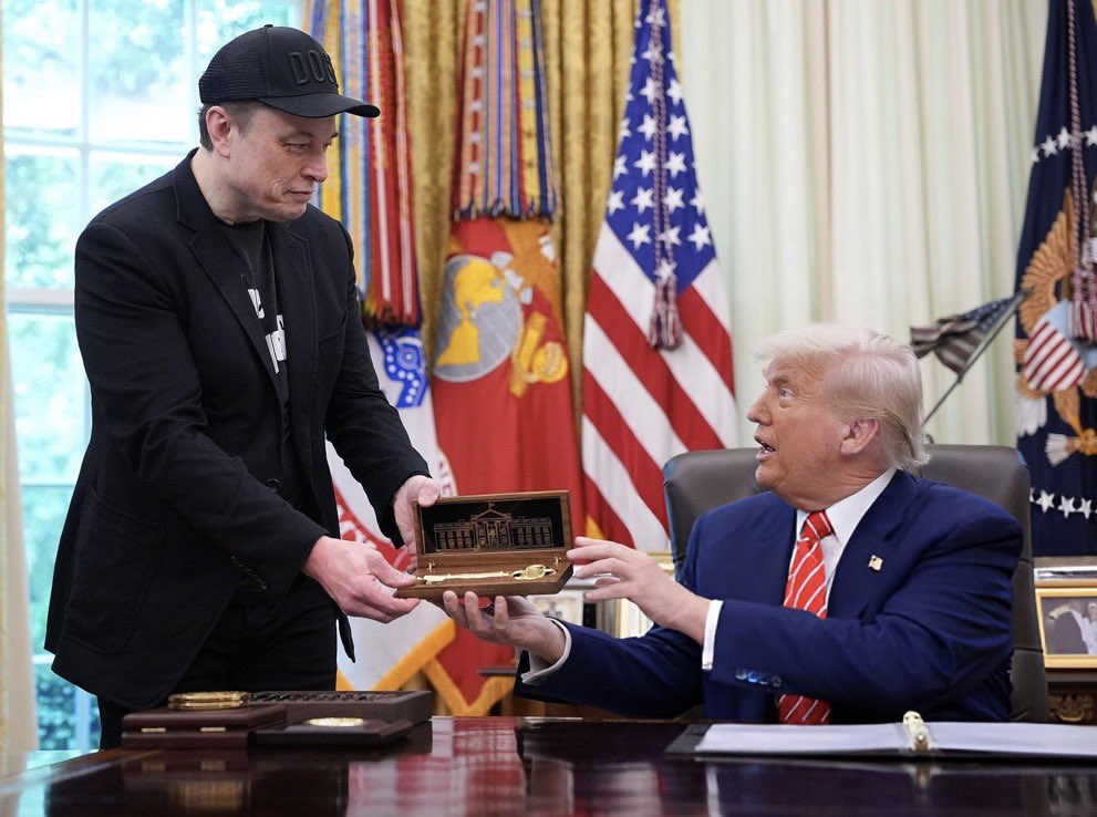 Despedida Musk y Trump