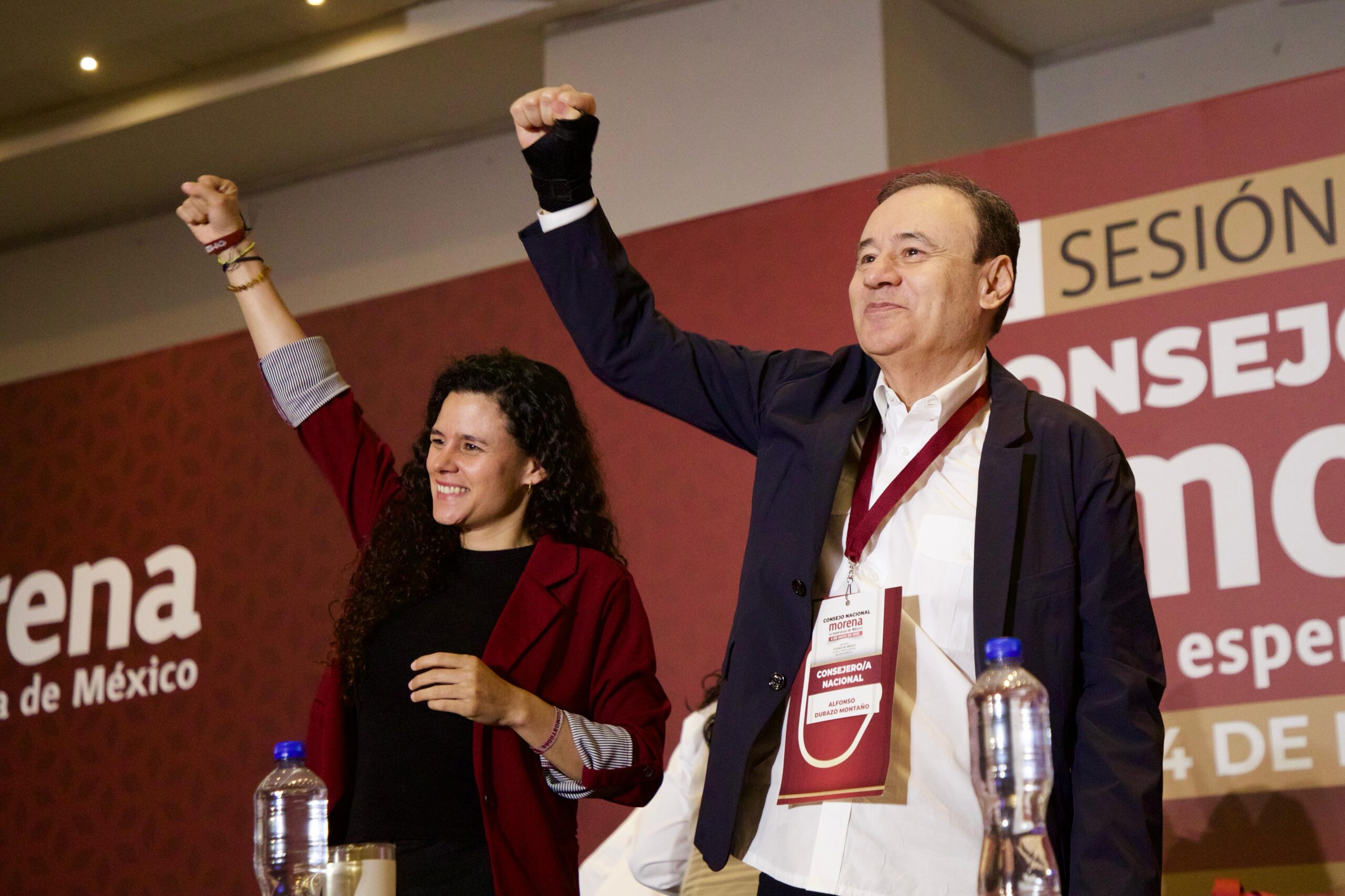 Luisa Alcalde lee carta de Sheinbaum a consejo nacional de morena