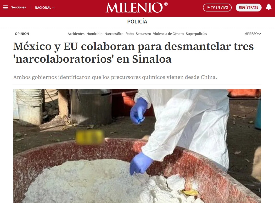 Milenio y agencias de EU