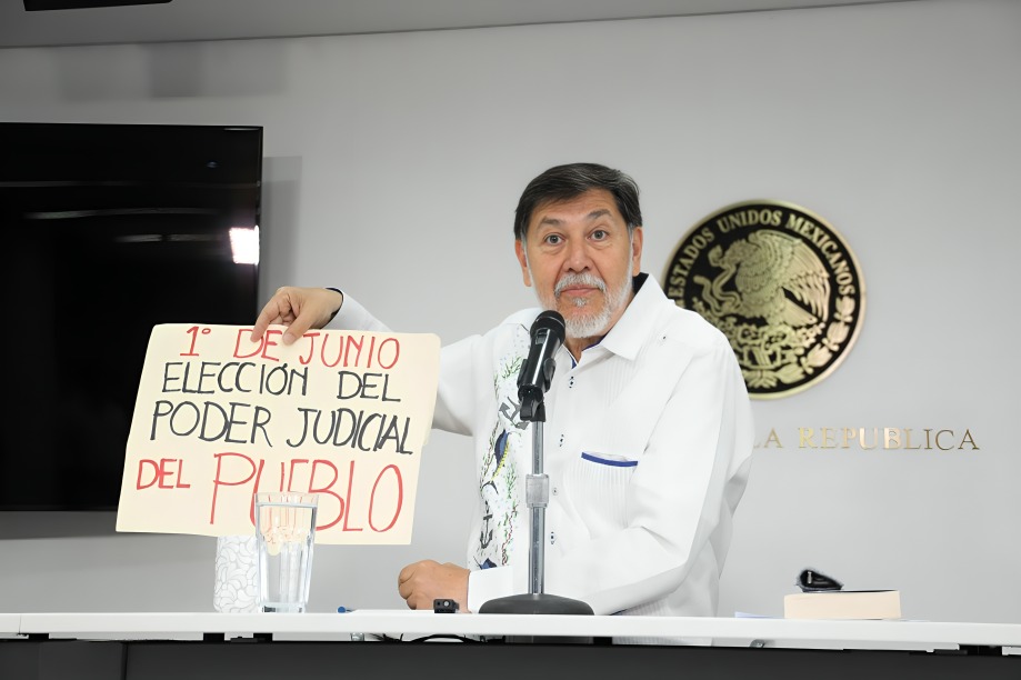Noroña compara la elección judicial con hacer el amor