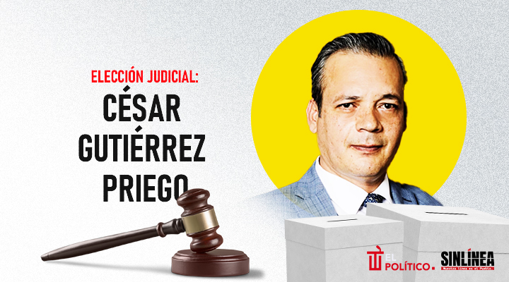 Él es César Gutiérrez, candidato a ministro de la SCJN