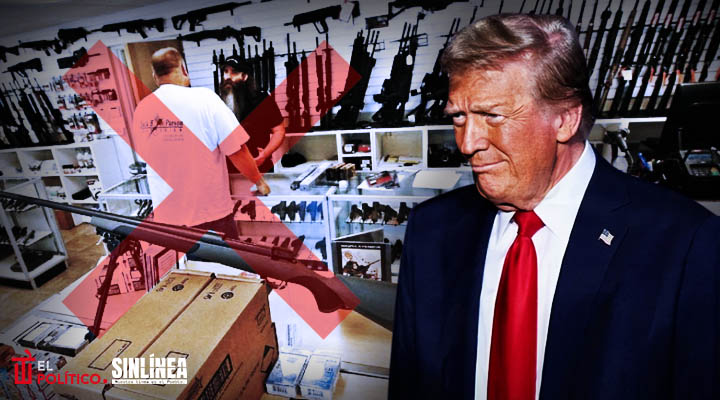 Trump ordena frenar tráfico de armas de EU a México