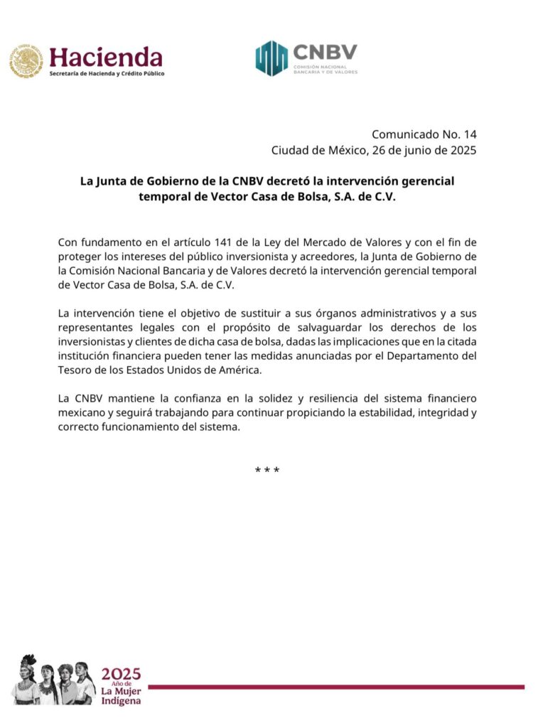 Comunicado CNBV