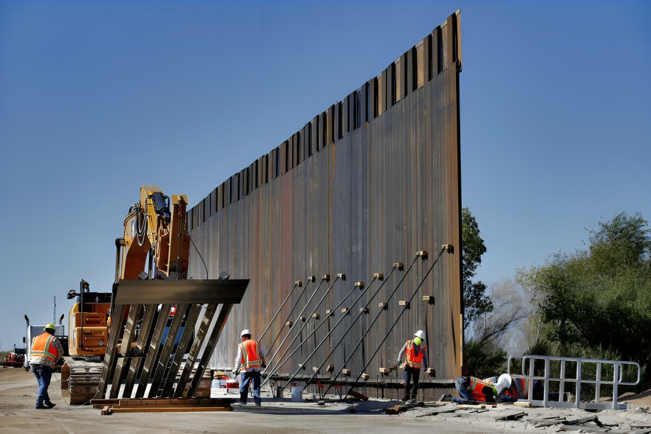 Construcción del muro en EU