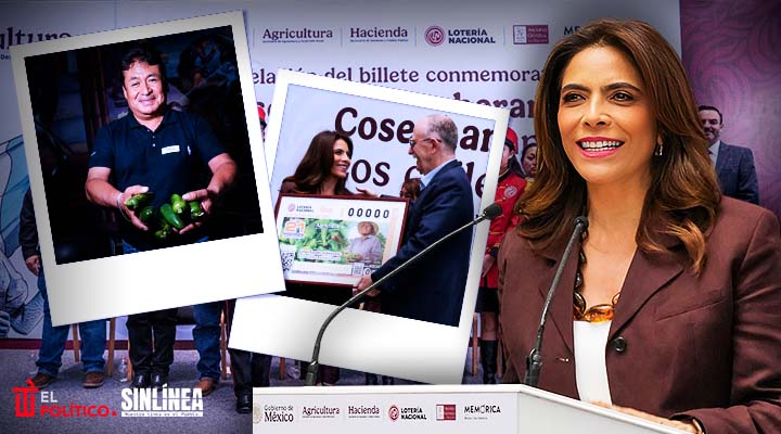 Lotería Nacional reconoce a productores de chile en México