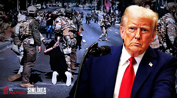 Trump justifica militares en LA