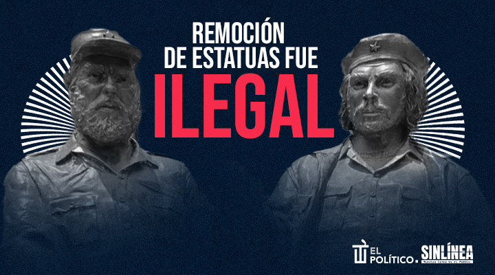 Alessandra Rojo quitó estatuas ilegalmente