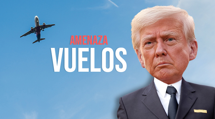Así impacta la amenaza de Trump a los vuelos mexicanos