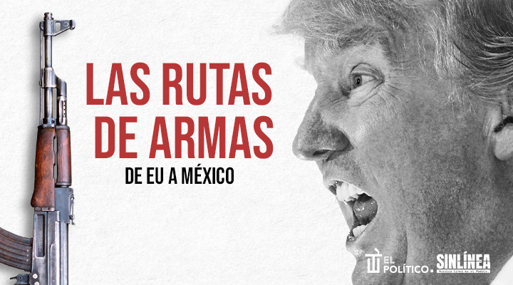 Las rutas del tráfico de armas de EU a México