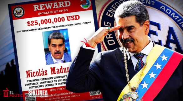 DEA ofrece recompensa de 25 mdd por Nicolás Maduro