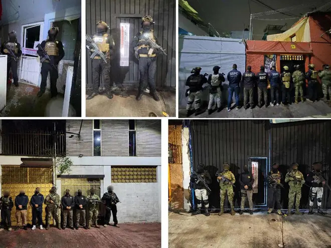 Fuerzas federales decomisan armas y droga