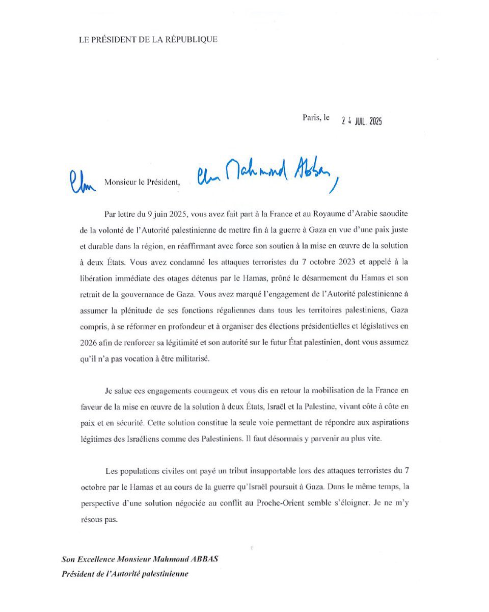 Francia reconocerá a Palestina