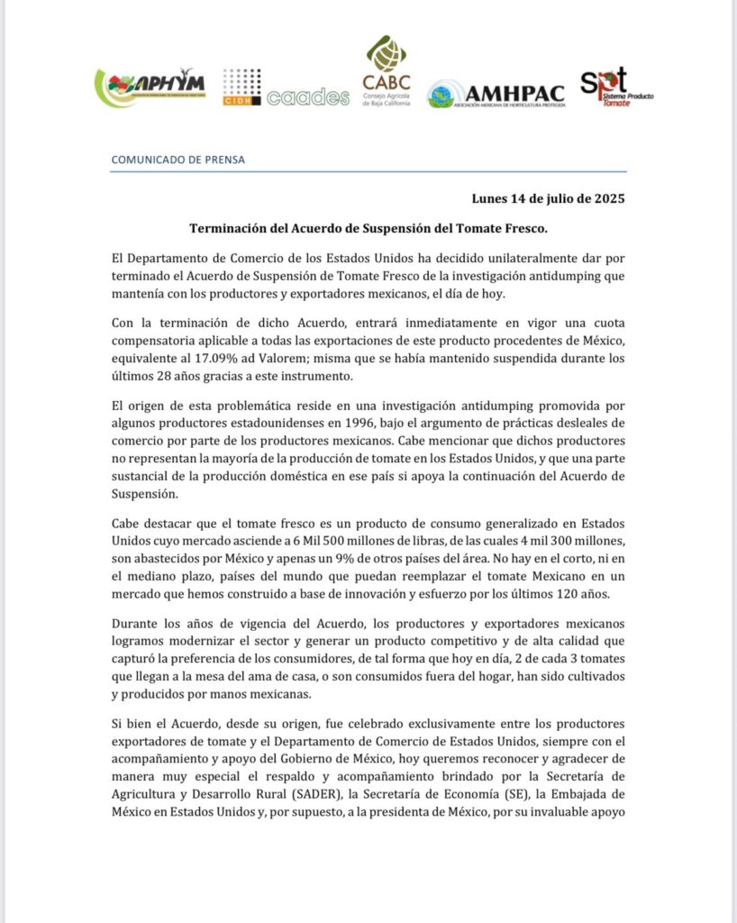 Gobierno productores de Sinaloa