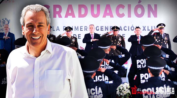 Pepe Chedraui encabeza graduación de cadetes de la Academia Policial en Puebla
