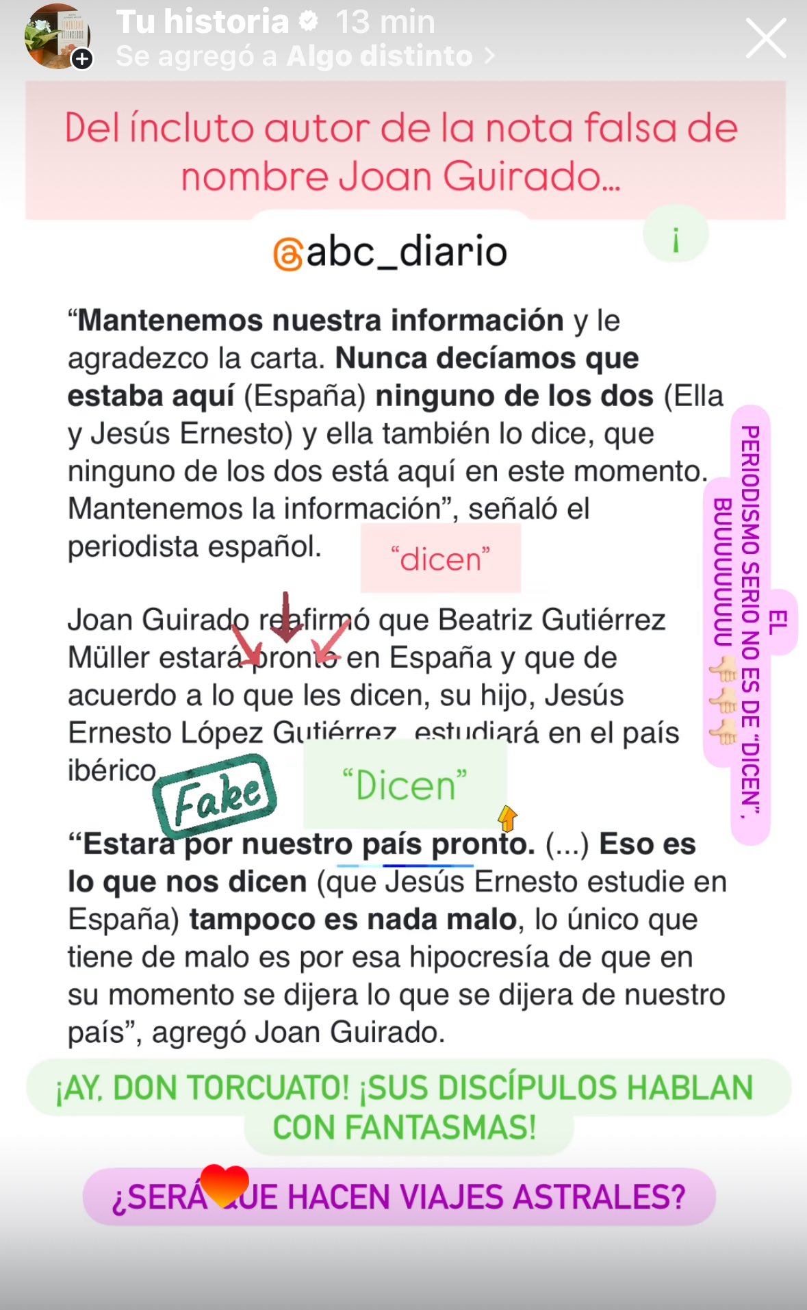 Gutiérrez Müller desmiente rumores sobre su residencia en España