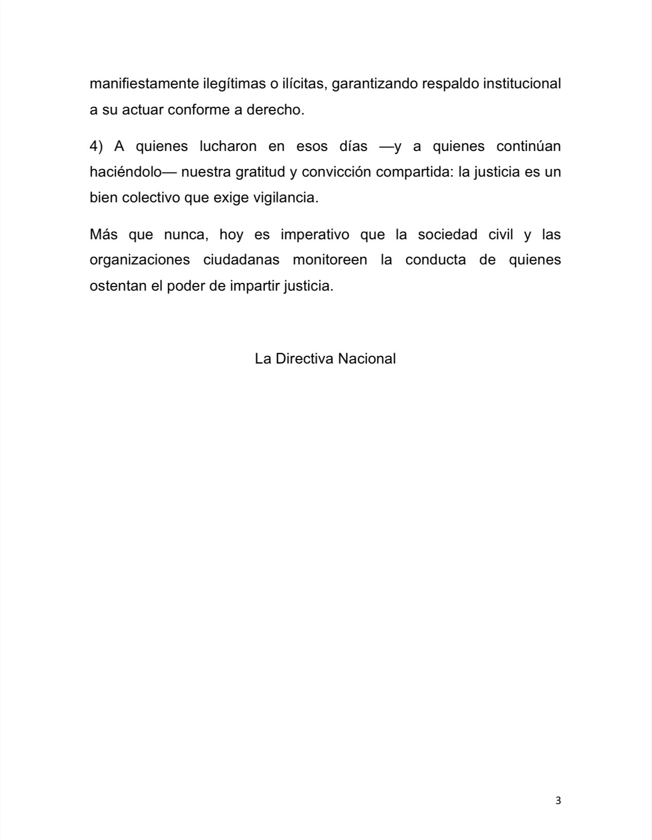 Conclusión Jufed