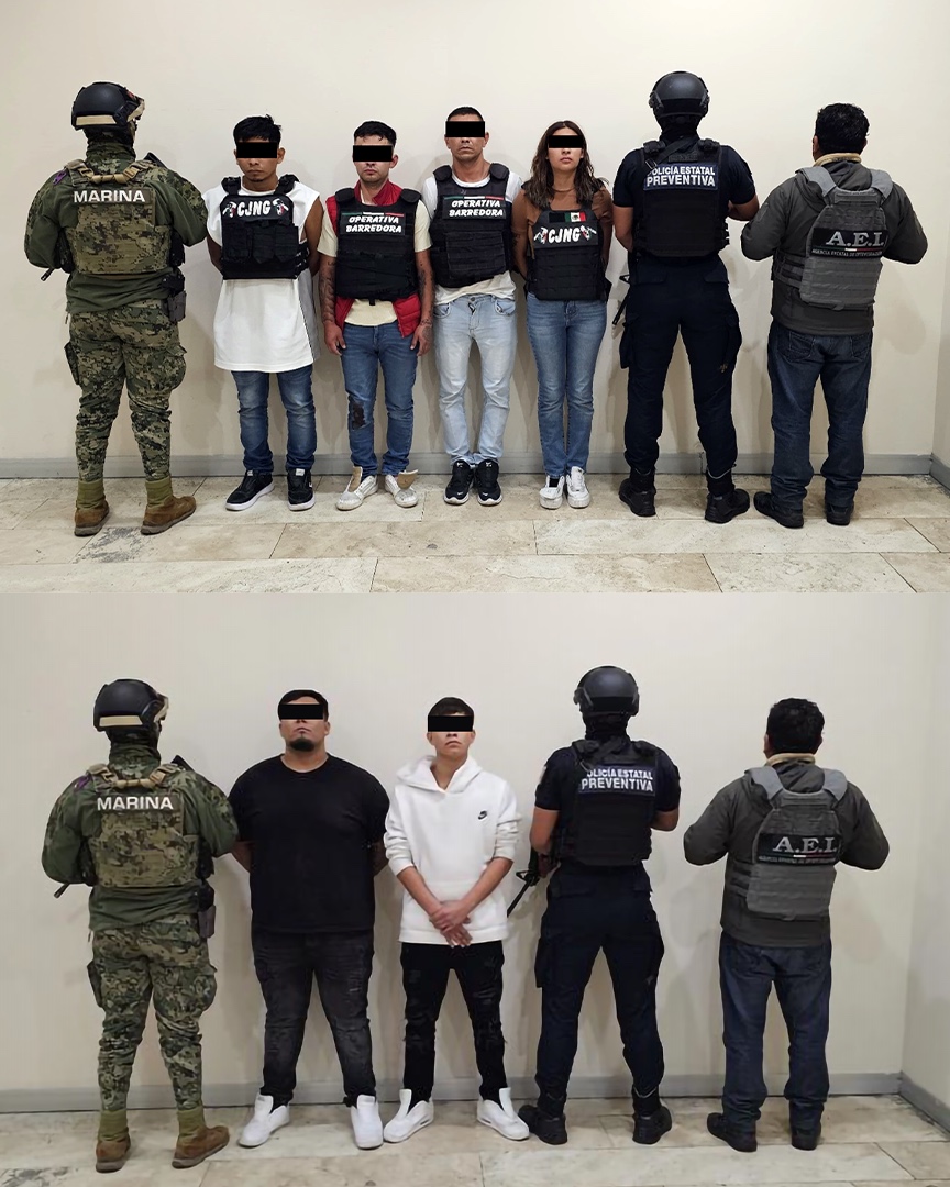 Detienen a seis presuntos miembros de La Barredora en Puebla