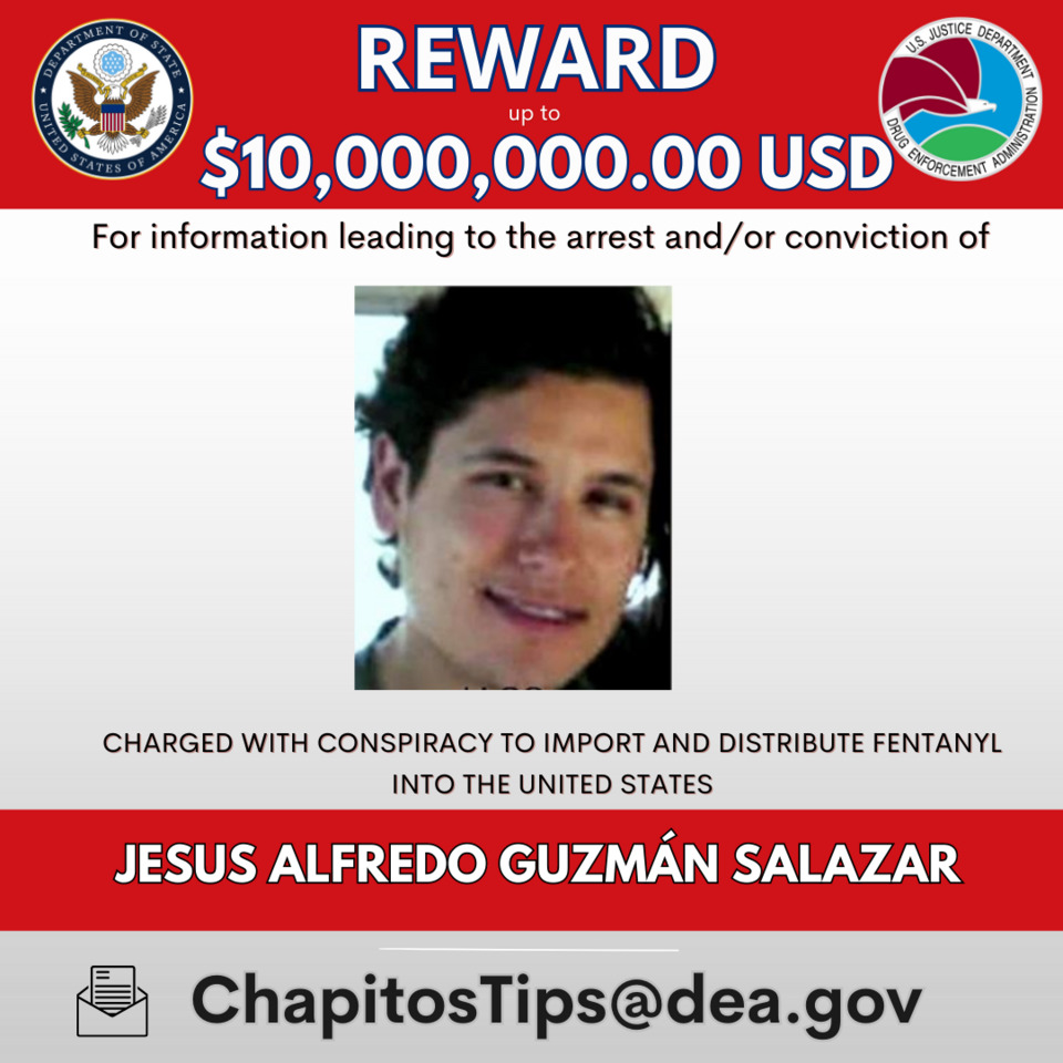 ICE ofrece 10 mdd de recompensa por Alfredo Guzmán