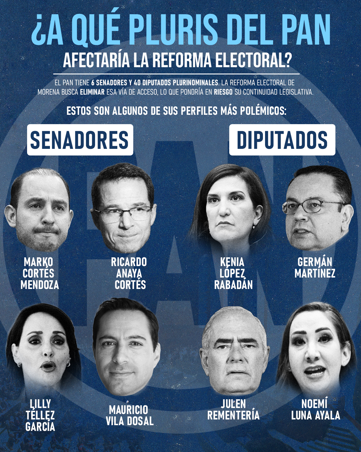 Infografía reforma electoral: así afectará a pluris del PAN