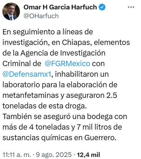 Informe de Harfuch