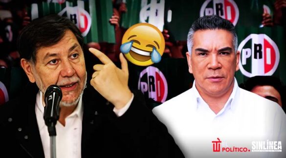 Noroña felicita a Alito Moreno por "demolición" del PRI