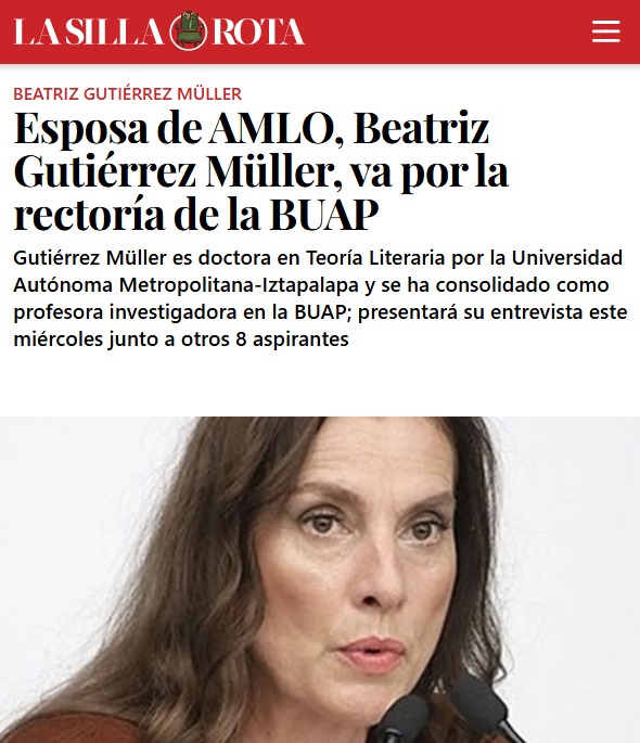 Periódicos desinforman sobre Beatriz Gutiérrez Müller