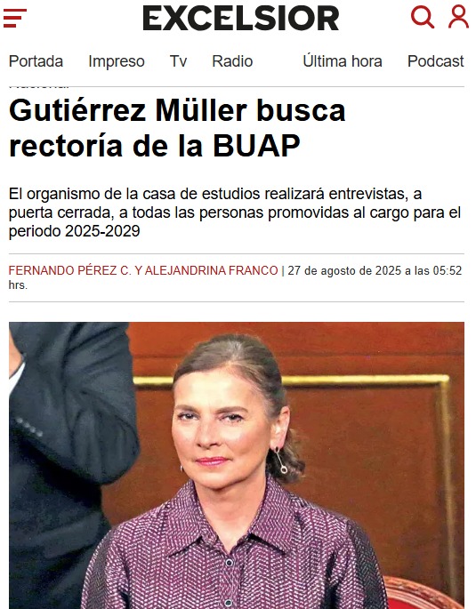 Periódicos mienten sobre Beatriz Gutiérrez Müller