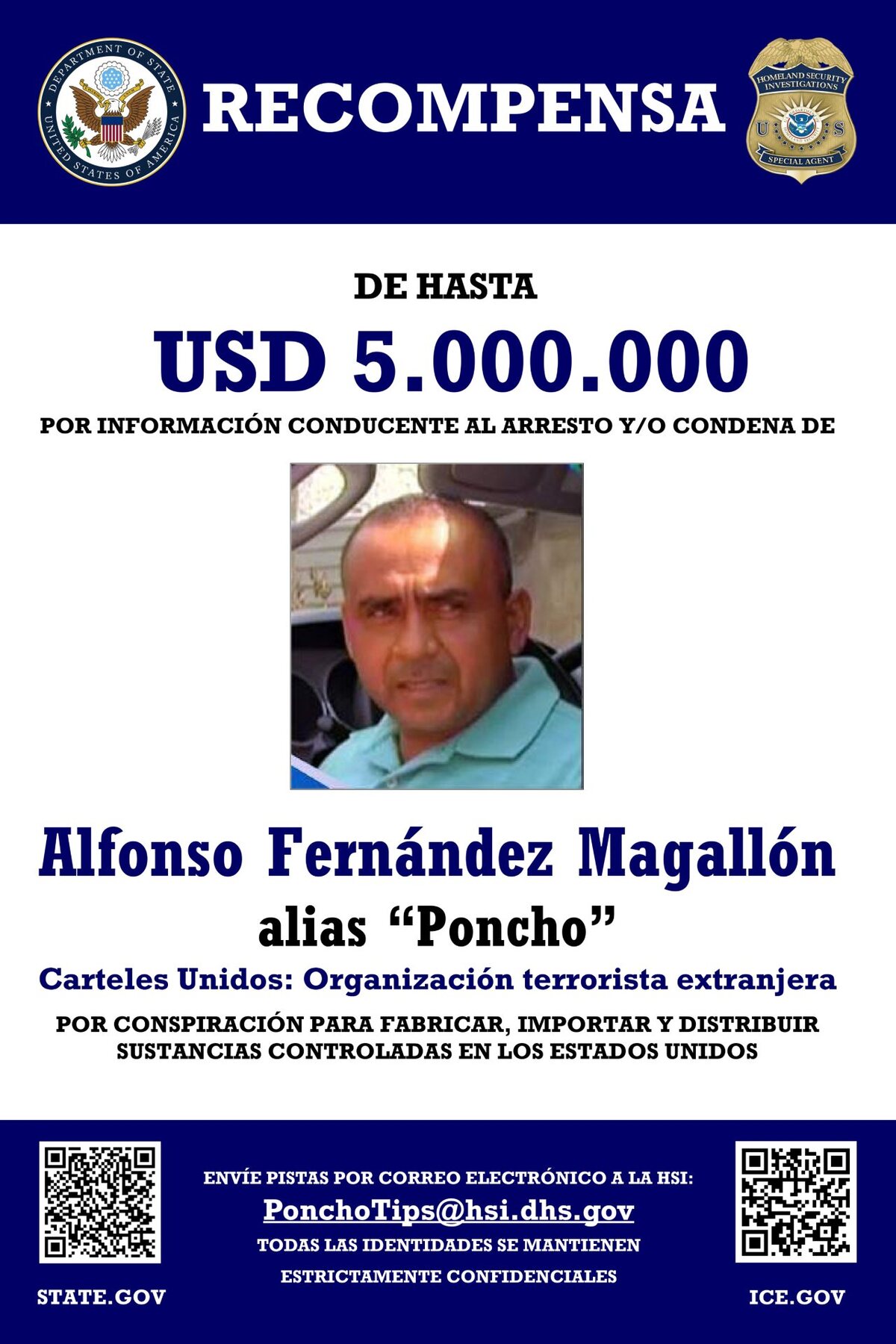 Recompensa Carteles Unidos