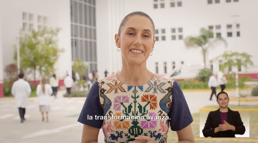 Sheinbaum lanza spot de su primer informe de gobierno