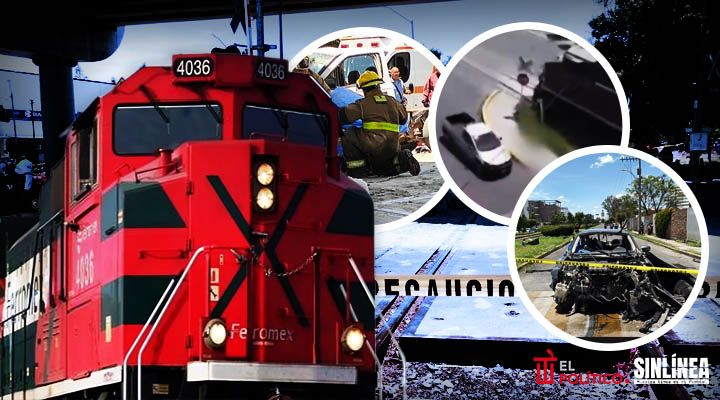 Tren de Grupo México embiste a vehículos y deja seis muertos