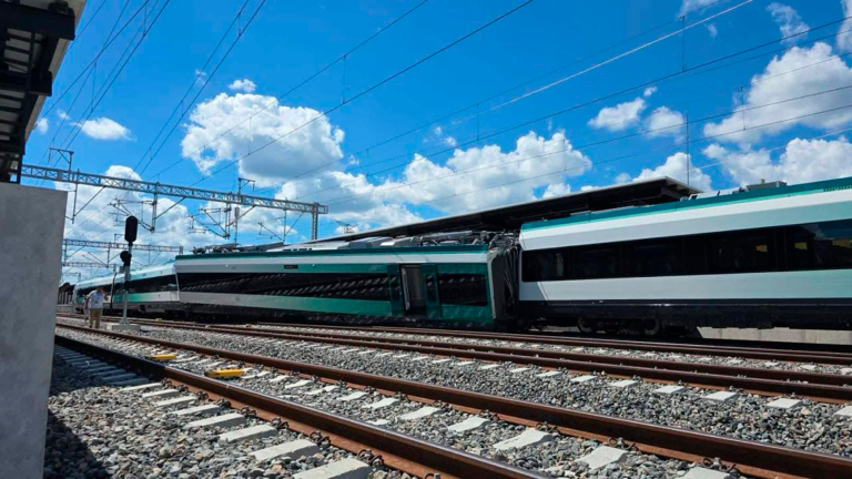Vagón del Tren Maya accidente 
