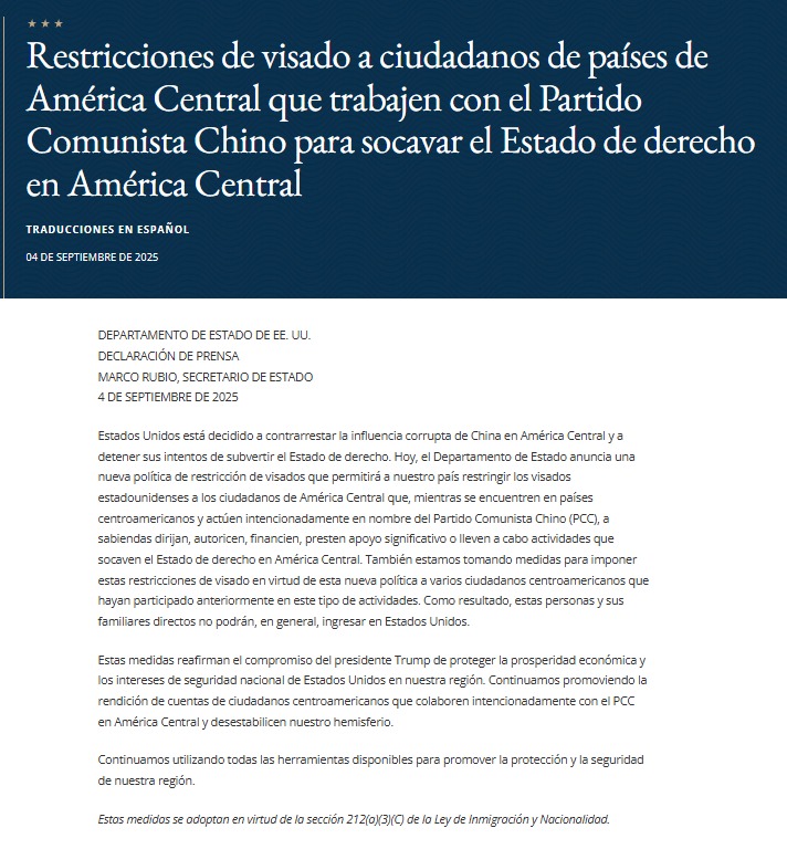 Comunicado EU