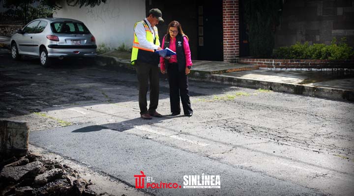Contraloría Municipal de Puebla supervisa trabajos de bacheo