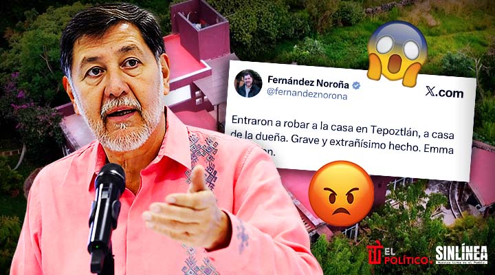 Fernández Noroña denuncia robo en casa