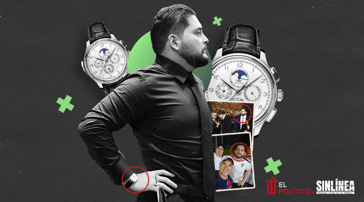Carlos Mancilla y su lujoso reloj de 3 mdp