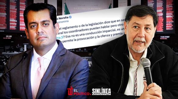 Noroña reclama a Gutiérrez Luna por darle la palabra a Alito