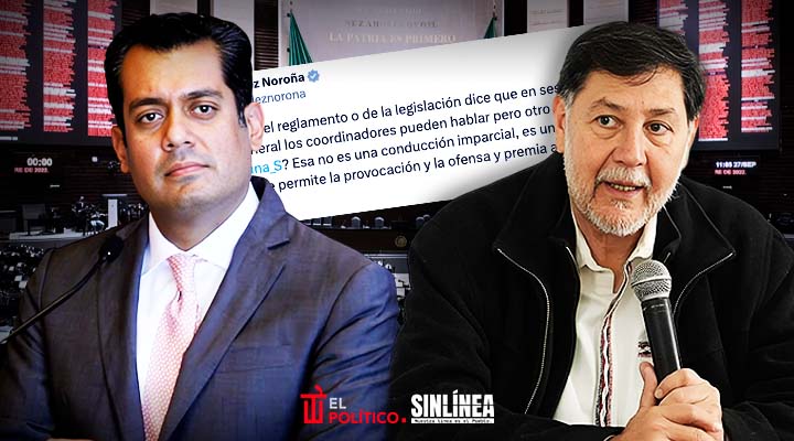 Noroña reclama a Gutiérrez Luna por darle la palabra a Alito