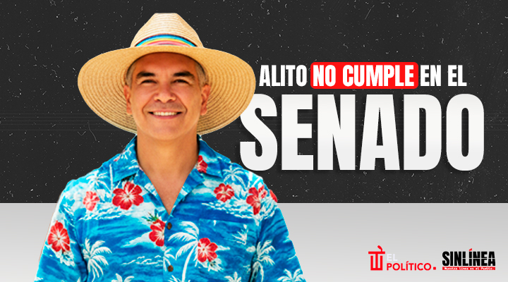 Alito Moreno abandonó Senado para viajar al extranjero