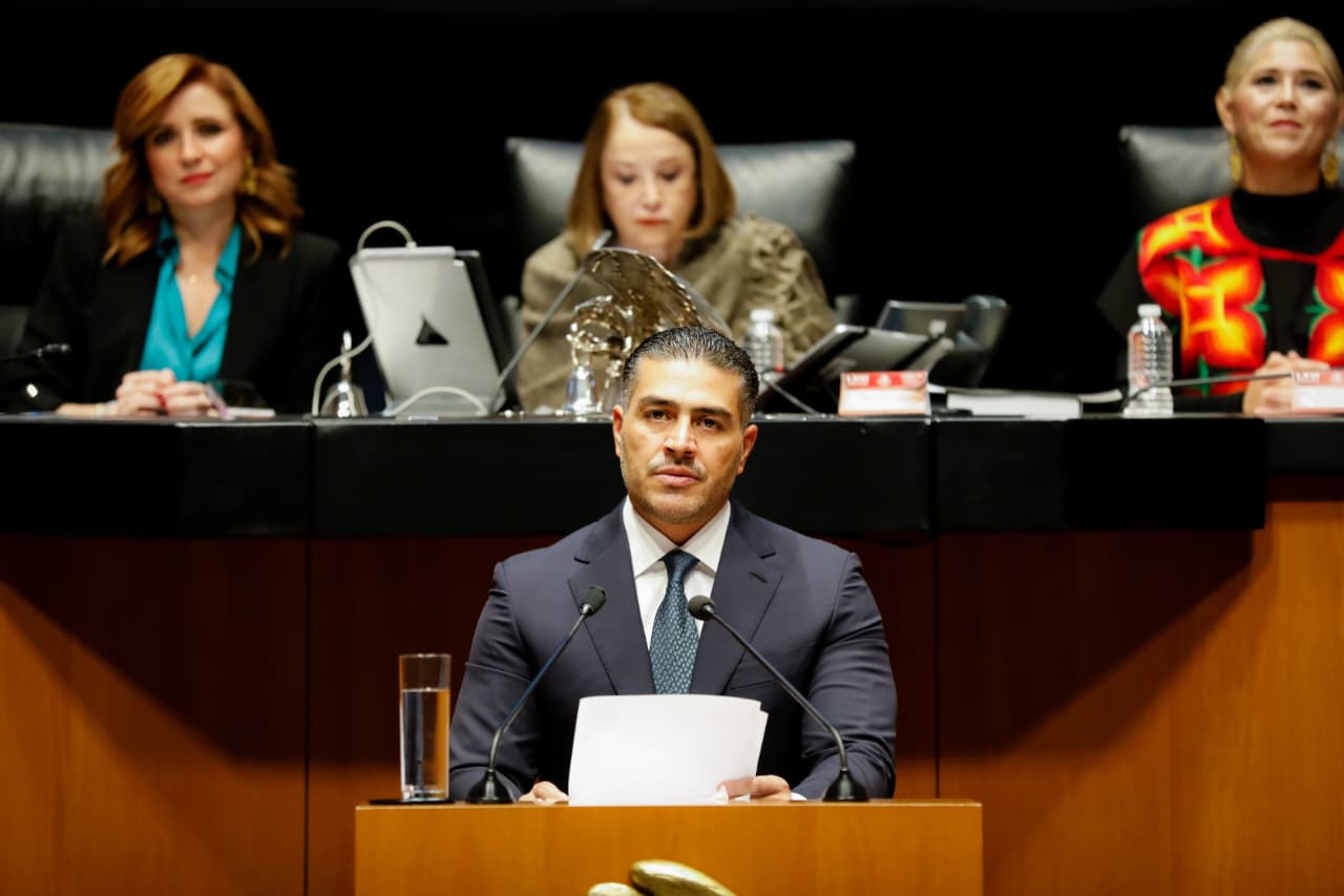Omar García Harfuch comparece ante Senado de la República