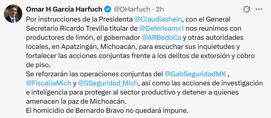Harfuch en X