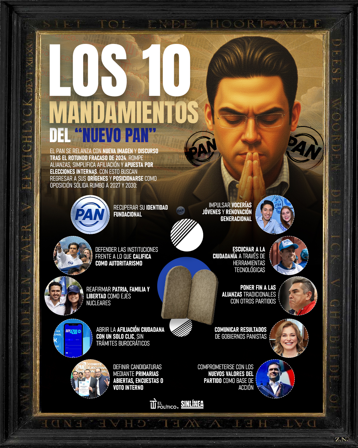Infografía PAN y los 10 puntos clave de su relanzamiento