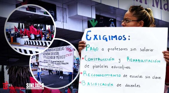 Maestros de la CNTE de Edomex toman la caseta México-Puebla