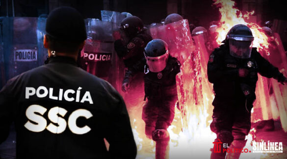 Marcha del 2 de octubre deja 94 policías heridos
