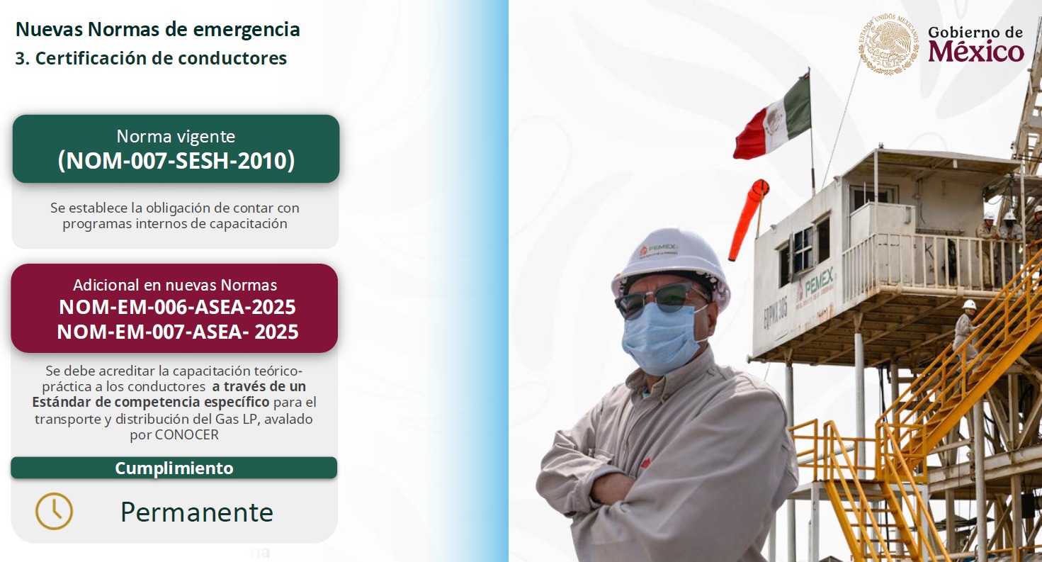 Normas en México para Gas LP