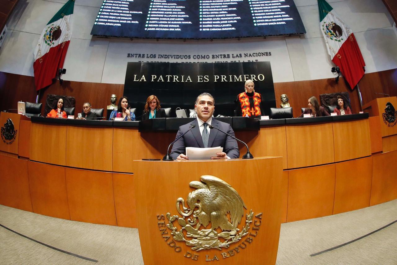 Omar García Harfuch comparece ante Senado de la República