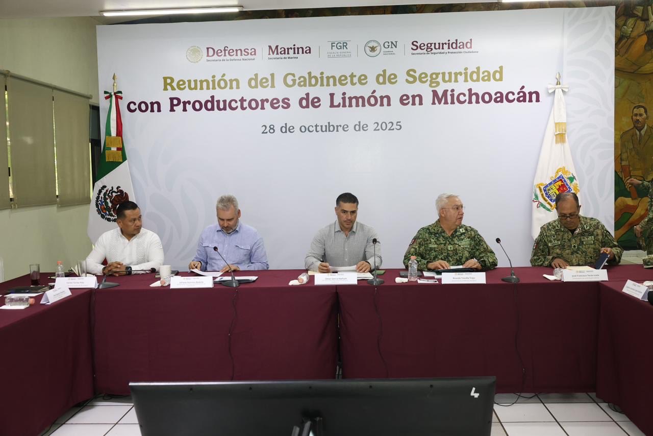Reunión Harfuch y limoneros