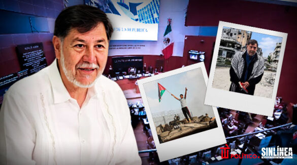 Senado aprueba licencia a Noroña para viajar a Palestina