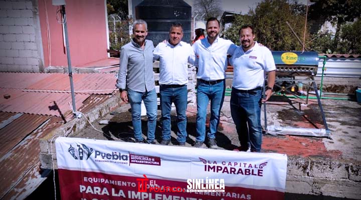 Ayuntamiento de Puebla supervisa el programa Mejoramiento a la Vivienda