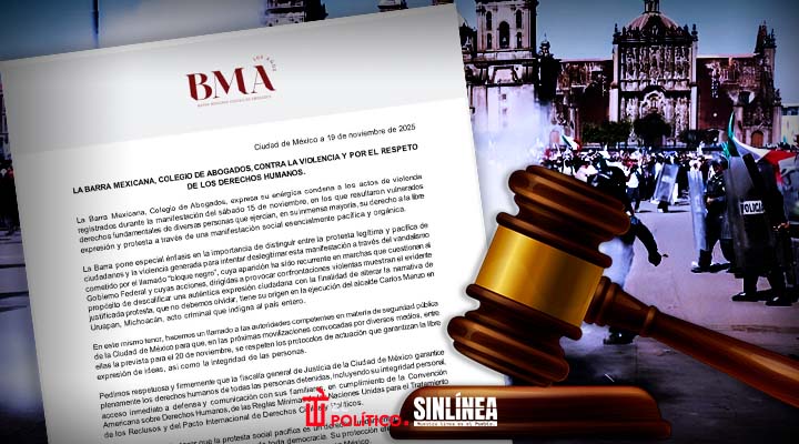 Colegio de Abogados condena violencia en marcha Gen Z