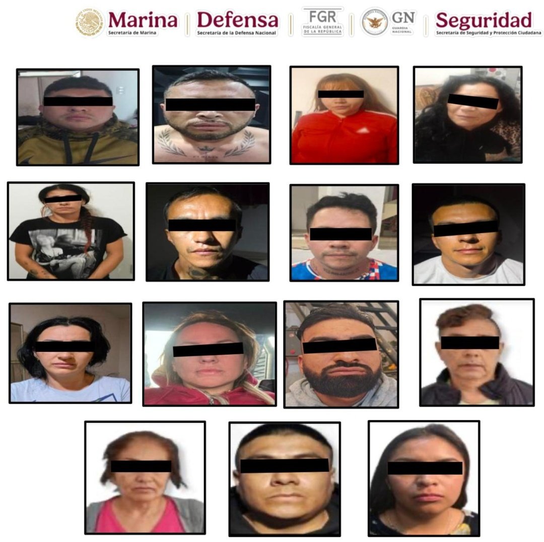 Detienen a 15 personas